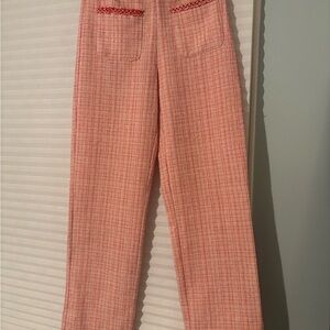 Cider Pink Plaid Trousers